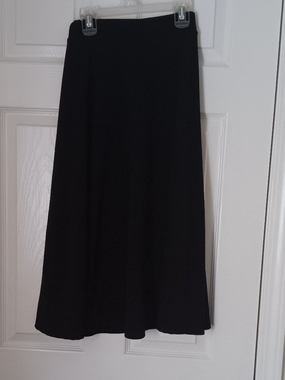 Black A line Midi Skirt